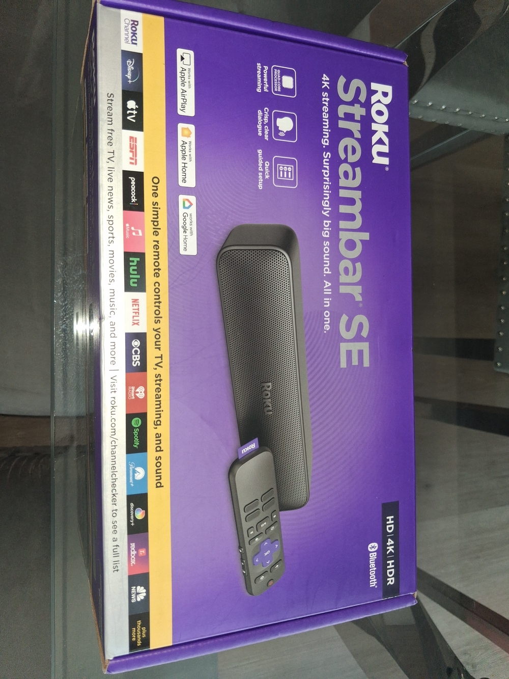 Roku Streambar SE 2-in-1 TV Soundbar with Built-in 4K/HD/HDR Streaming